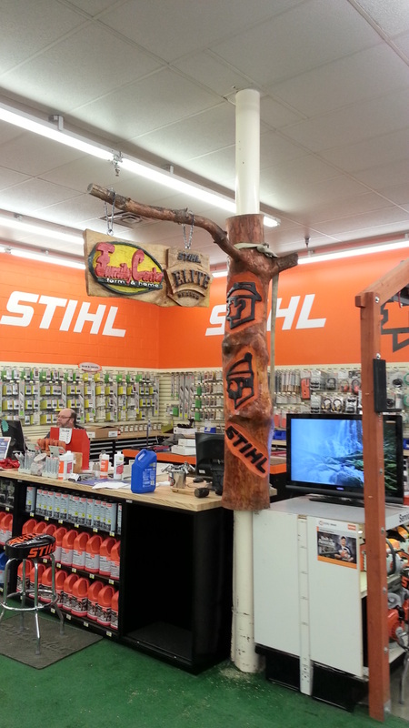 Stihl Carved Sign